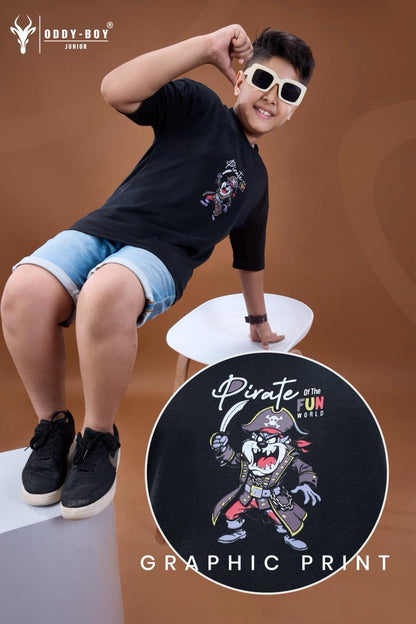 Obj 267 Ab Oddy Boy Looper Boys Tshirt Supplier Gujarat