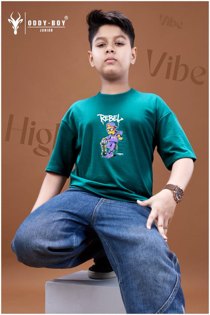 Obj 267 Ab Oddy Boy Looper Boys Tshirt Supplier Gujarat