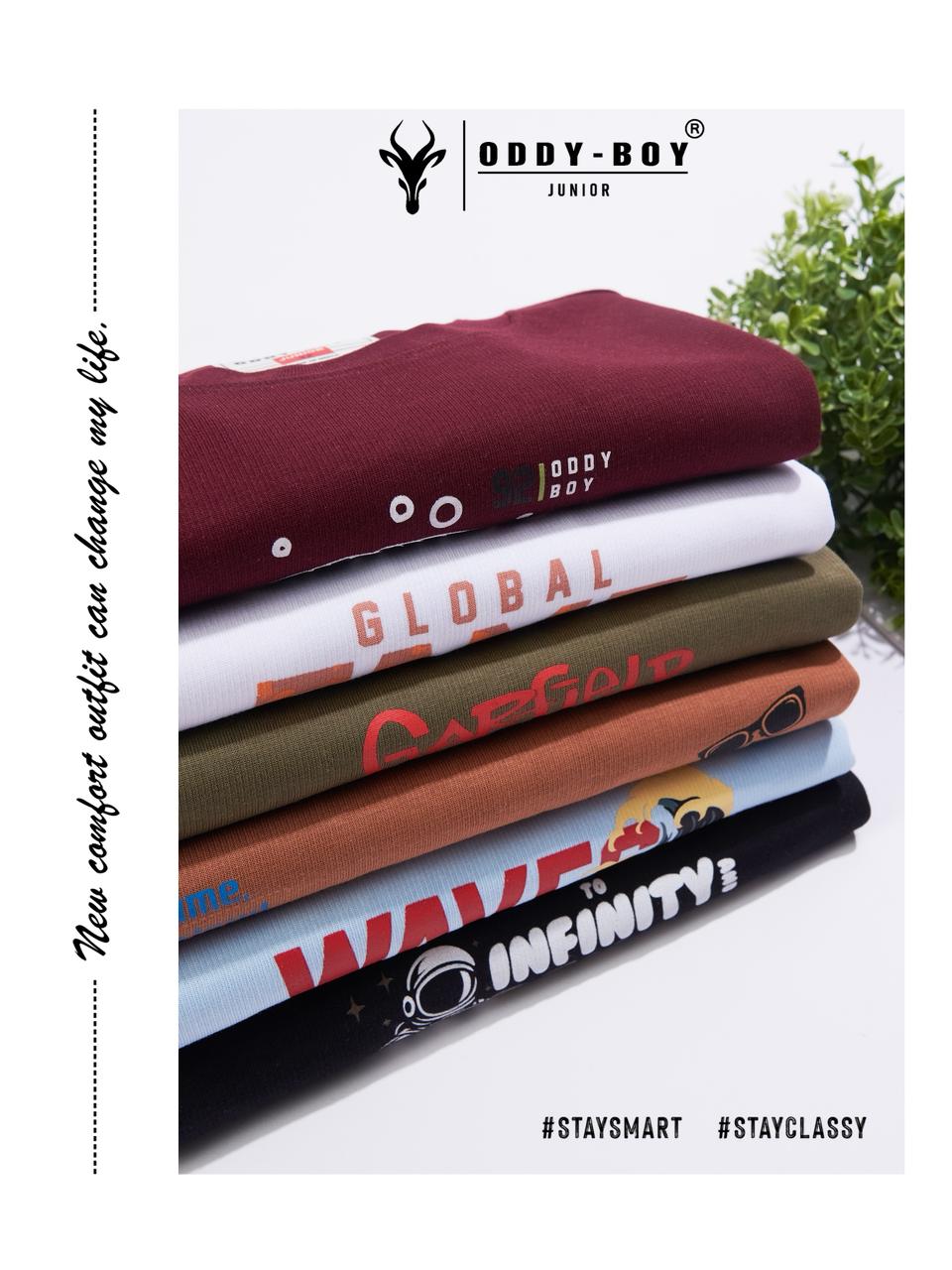 Obj 269 Ab Oddy Boy Interlock Boys Tshirt Wholesaler Ahmedabad