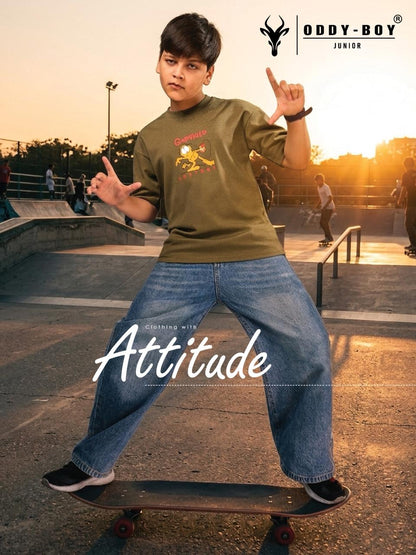 Obj 269 Ab Oddy Boy Interlock Boys Tshirt Wholesaler Ahmedabad