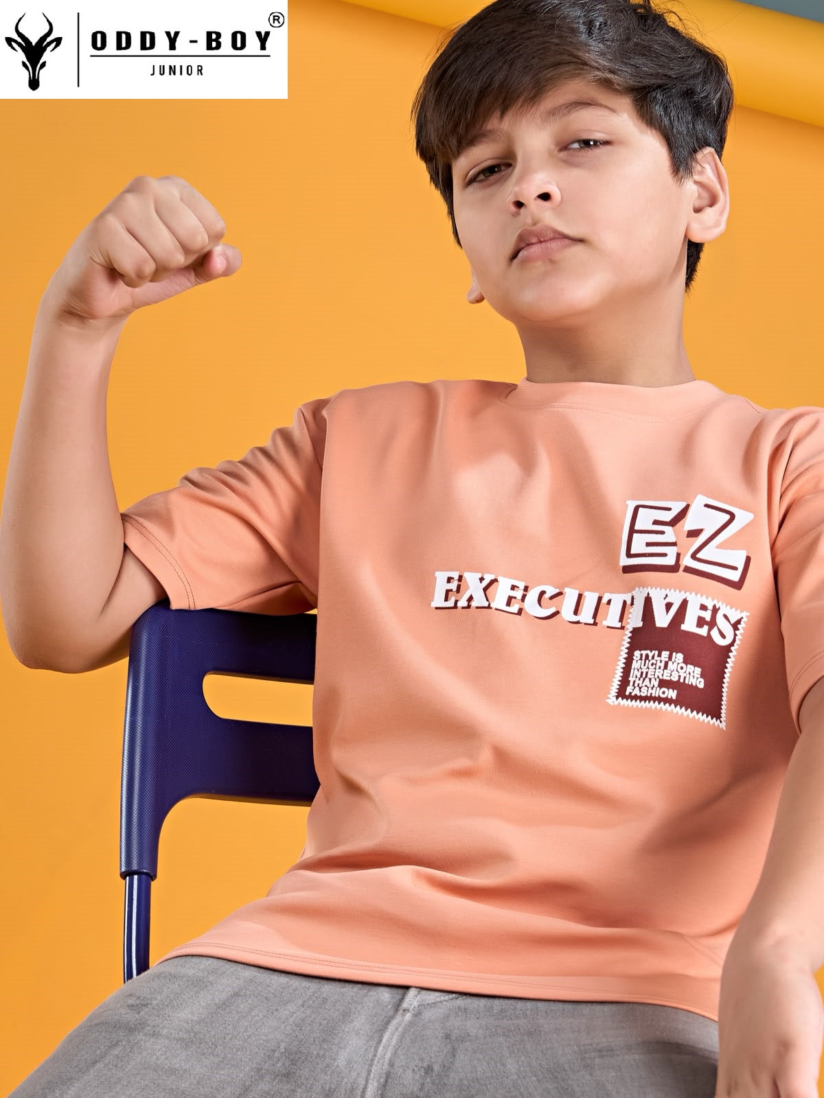 Obj 272 Ab Drop Shoulder Oddy Boy Interlock Boys Tshirt Wholesale Price