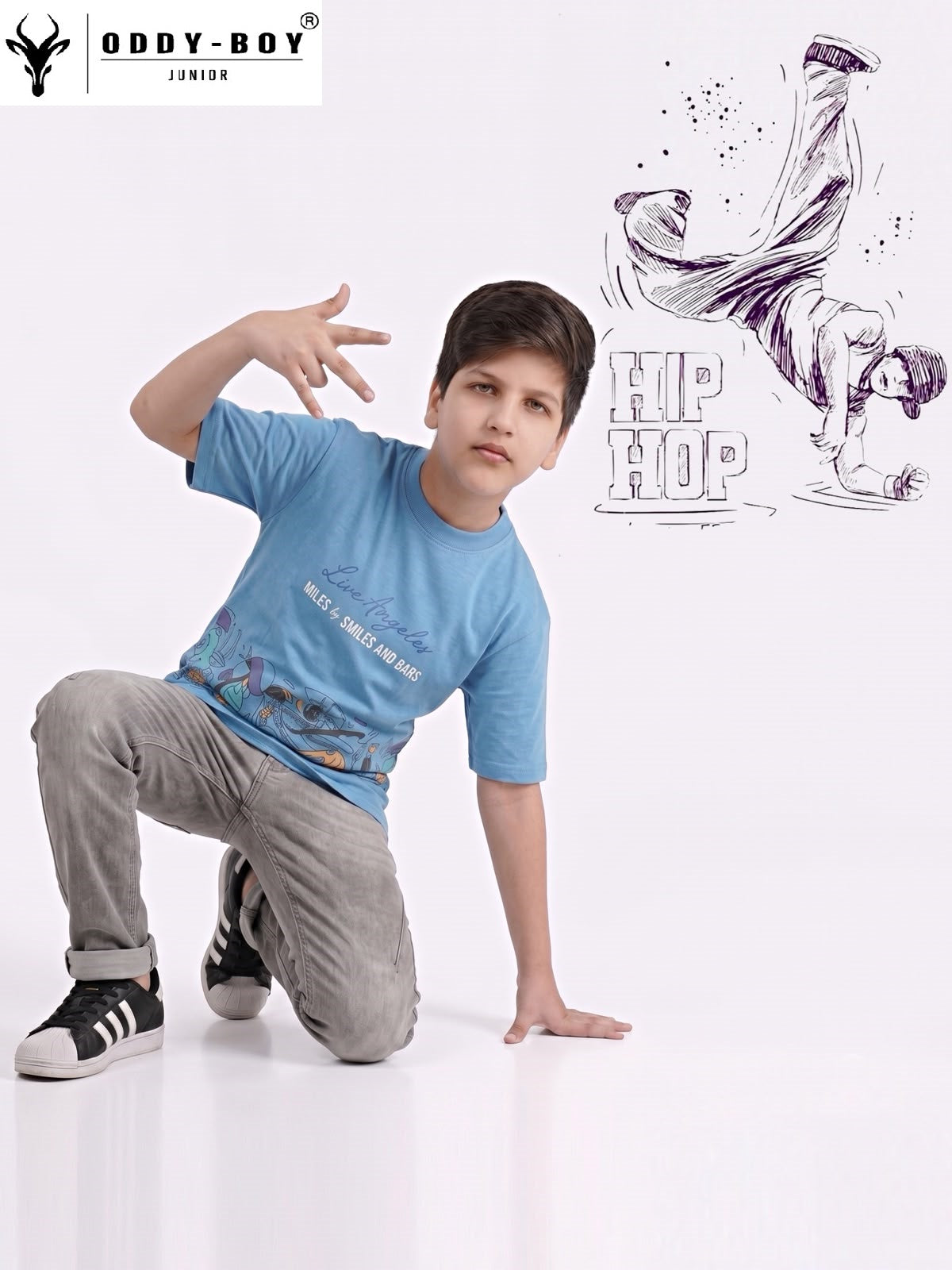 Obj 272 Ab Drop Shoulder Oddy Boy Interlock Boys Tshirt Wholesale Price