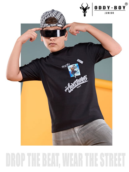 Obj 272 Ab Drop Shoulder Oddy Boy Interlock Boys Tshirt Wholesale Price