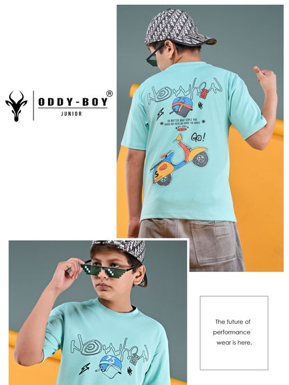 Obj 272 Ab Drop Shoulder Oddy Boy Interlock Boys Tshirt Wholesale Price