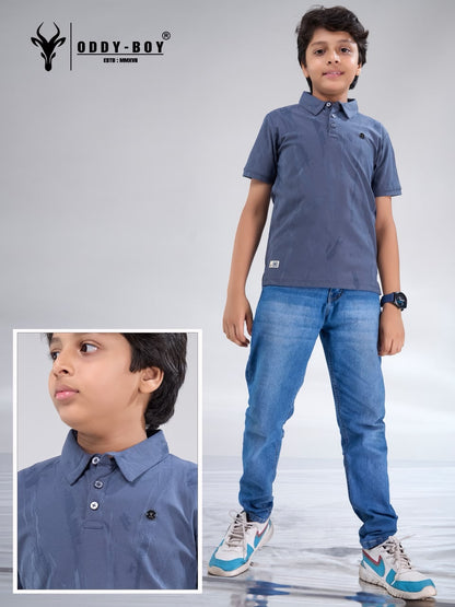 Obj 274 Ab Polo Oddy Boy Fake Cotton Boys Tshirt Exporter Gujarat