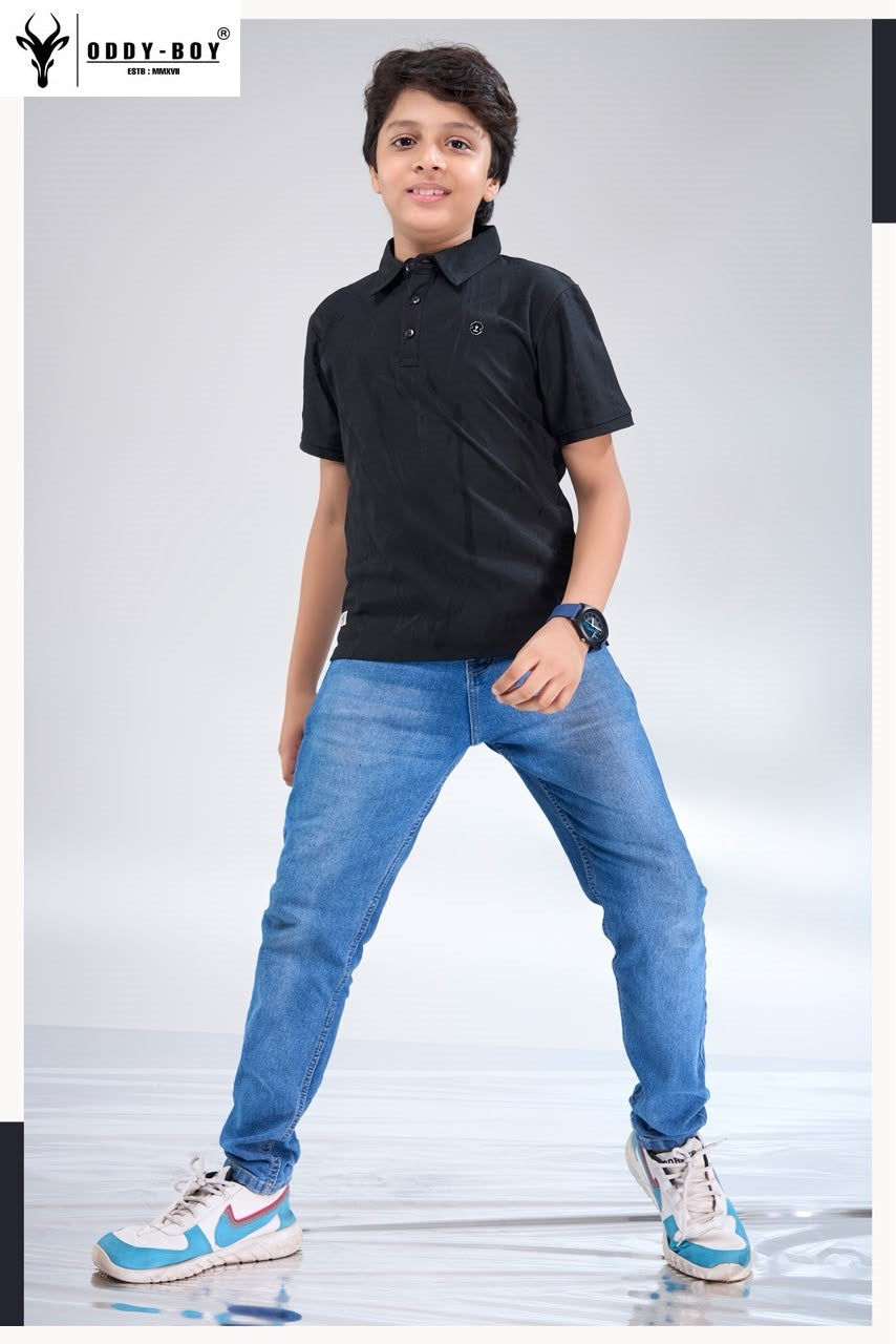 Obj 274 Ab Polo Oddy Boy Fake Cotton Boys Tshirt Exporter Gujarat