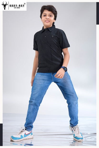 Obj 274 Ab Polo Oddy Boy Fake Cotton Boys Tshirt Exporter Gujarat