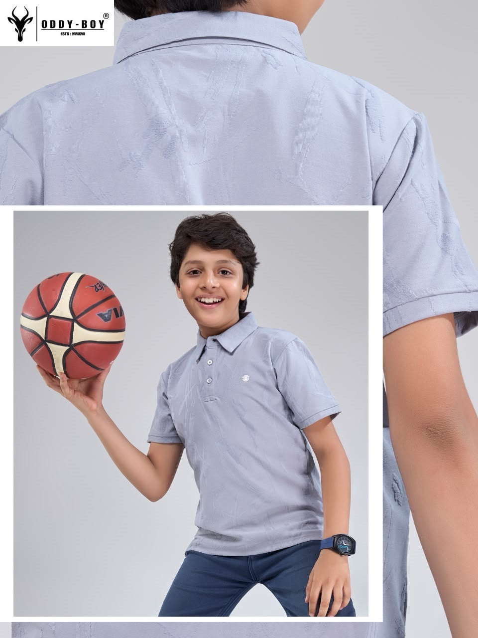 Obj 274 Ab Polo Oddy Boy Fake Cotton Boys Tshirt Exporter Gujarat