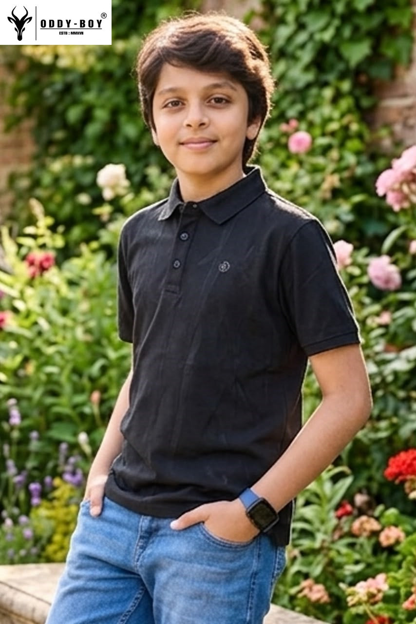 Obj 274 Ab Polo Oddy Boy Fake Cotton Boys Tshirt Exporter Gujarat