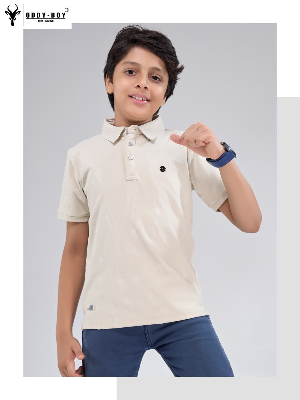 Obj 274 Ab Polo Oddy Boy Fake Cotton Boys Tshirt Exporter Gujarat