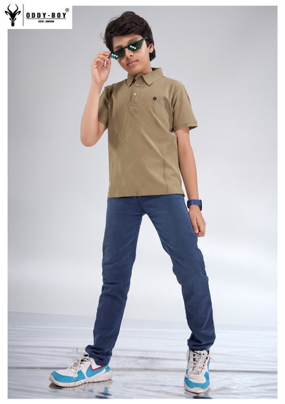 Obj 274 Ab Polo Oddy Boy Fake Cotton Boys Tshirt Exporter Gujarat