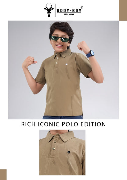 Obj 274 Ab Polo Oddy Boy Fake Cotton Boys Tshirt Exporter Gujarat