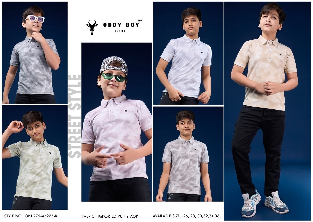 Obj 275 Ab Oddy Boy Imported Boys Tshirt Supplier Ahmedabad