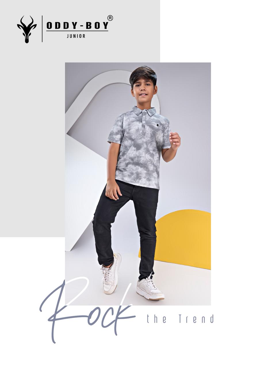 Obj 276 Ab Polo Oddy Boy Imported Boys Tshirt Supplier India