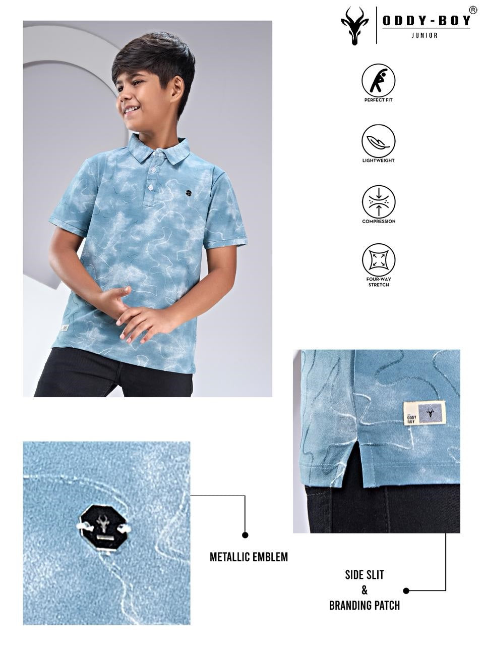 Obj 276 Ab Polo Oddy Boy Imported Boys Tshirt Supplier India