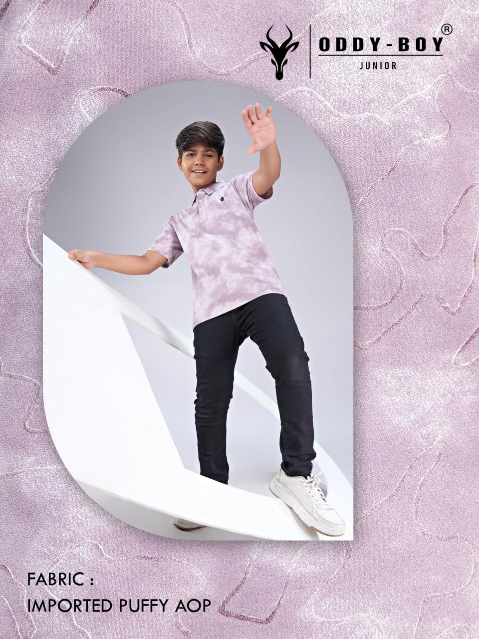 Obj 276 Ab Polo Oddy Boy Imported Boys Tshirt Supplier India