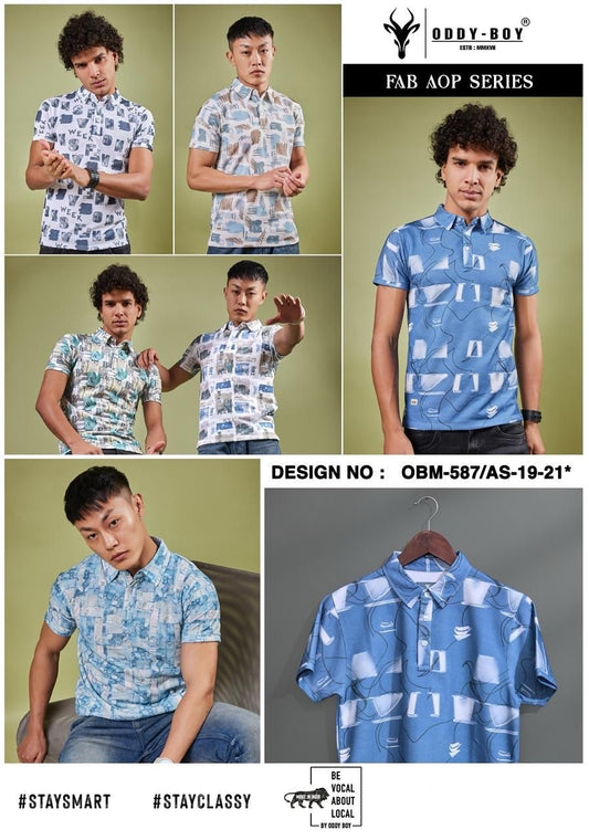 Obm 587-As-19-21 Oddy Boy Aop Mens Tshirts Wholesaler Gujarat