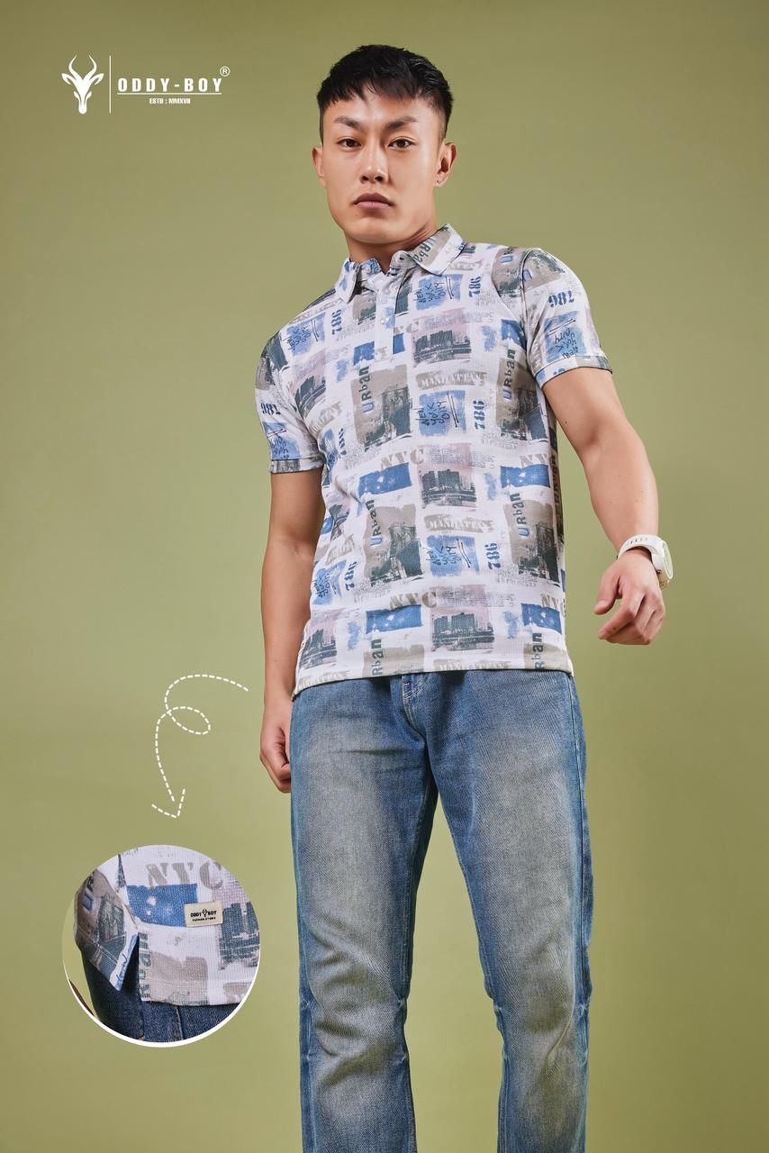 Obm 587-As-19-21 Oddy Boy Aop Mens Tshirts Wholesaler Gujarat