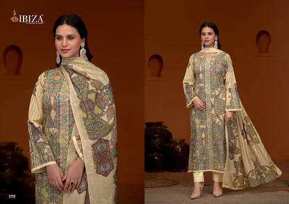 Occasion Ibiza Lawn Cotton Karachi Salwar Suits Supplier Ahmedabad