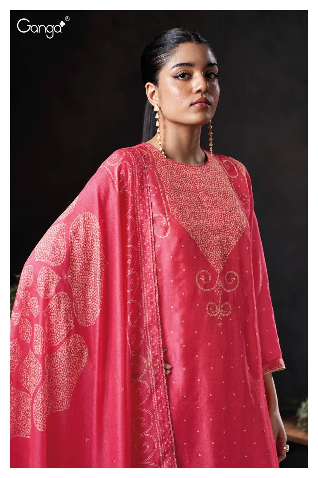 Oceara 3885 Ganga Premium Bemberg Plazzo Style Suits Wholesale Price