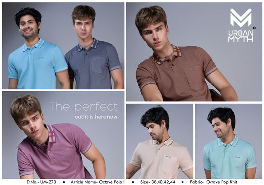 Octave Polo 273 Urban Myth Knit Mens Tshirts Supplier