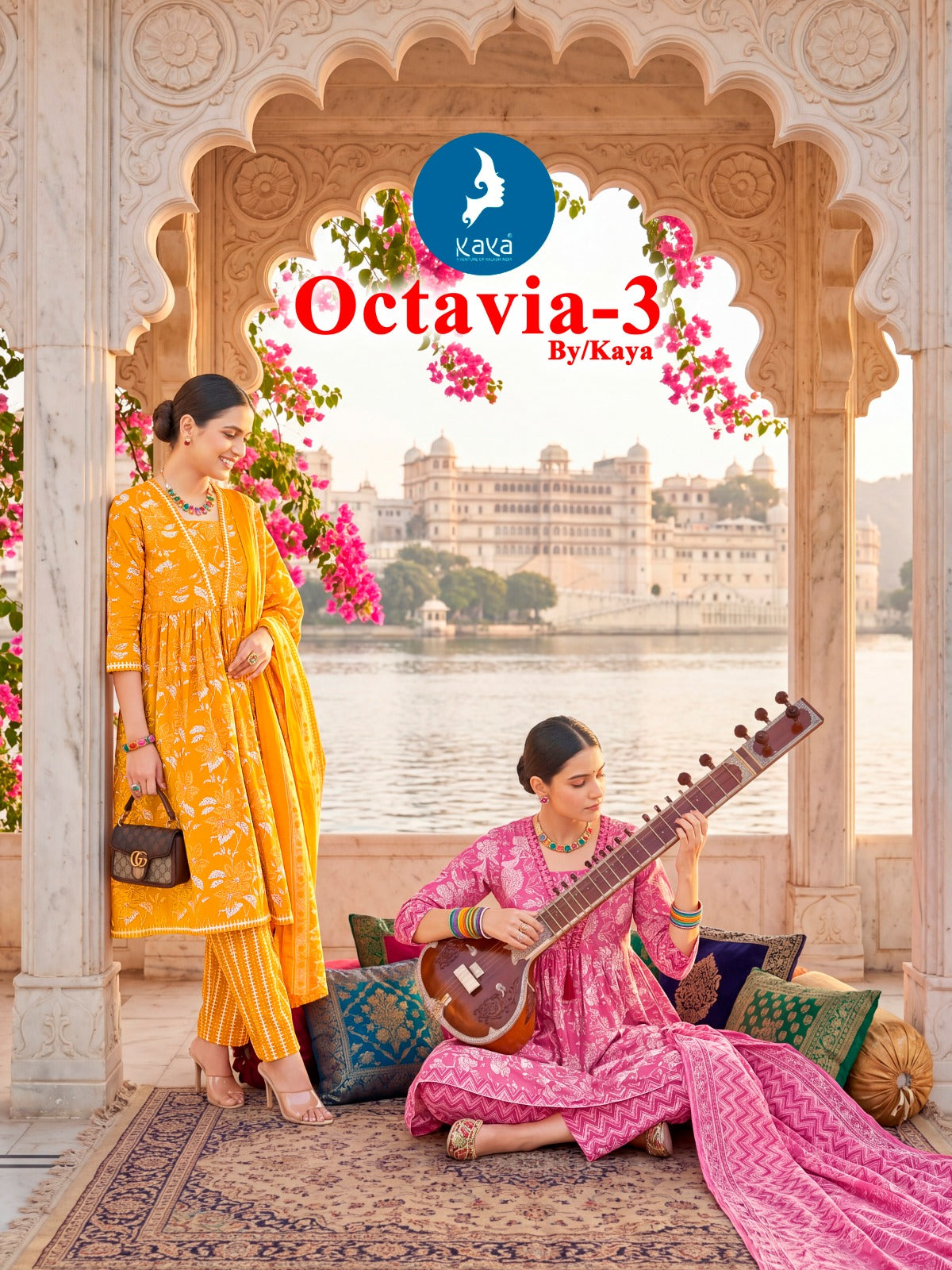 Octavia 3 Kaya Cotton Readymade Anarkali Suits Wholesaler