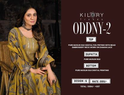 Oddny 2 Kilory Pure Muslin Pant Style Suits Manufacturer Ahmedabad