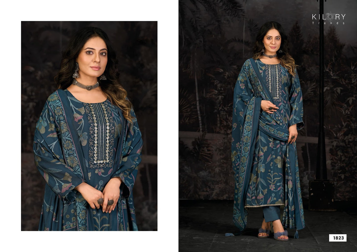 Oddny 2 Kilory Pure Muslin Pant Style Suits Manufacturer Ahmedabad