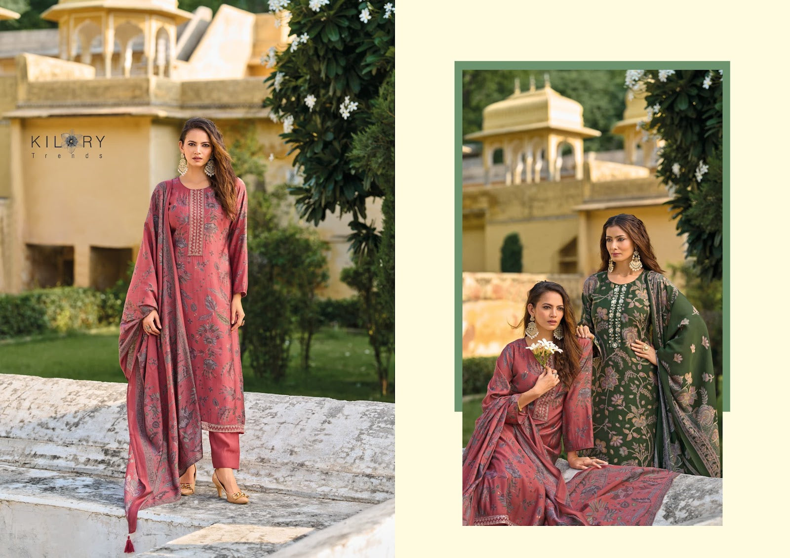 Oddny Kilory Muslin Pant Style Suits Wholesaler Ahmedabad