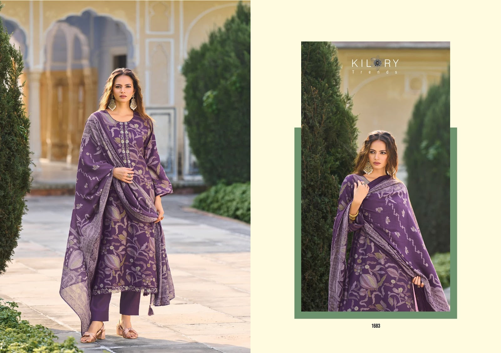 Oddny Kilory Muslin Pant Style Suits Wholesaler Ahmedabad
