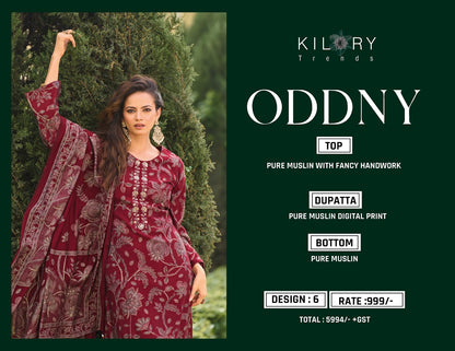 Oddny Kilory Muslin Pant Style Suits Wholesaler Ahmedabad