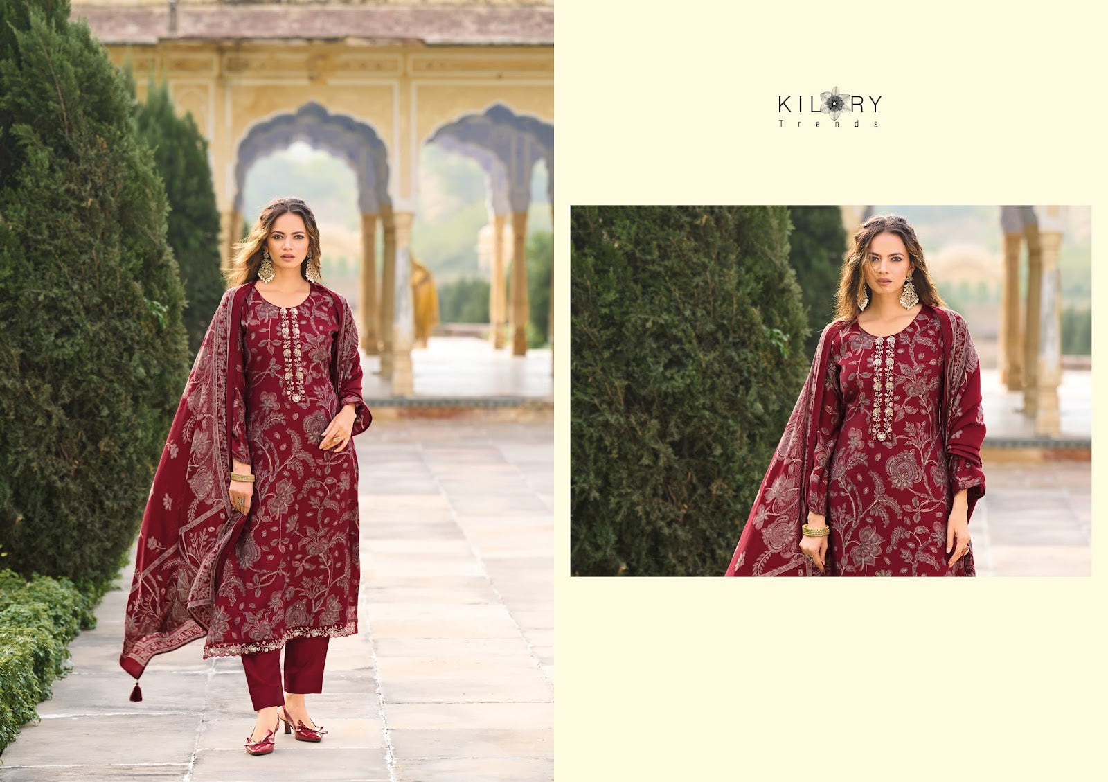 Oddny Kilory Muslin Pant Style Suits Wholesaler Ahmedabad
