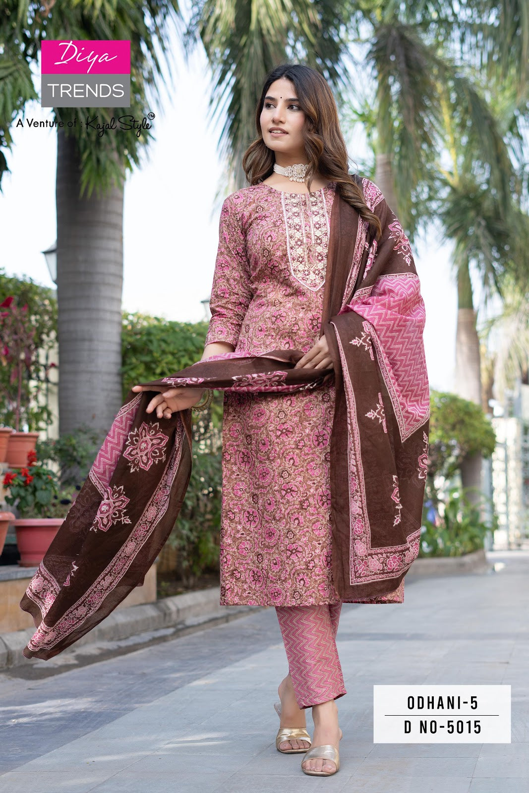 Odhani Vol 5 Diya Trends Cotton Readymade Pant Style Suits Manufacturer