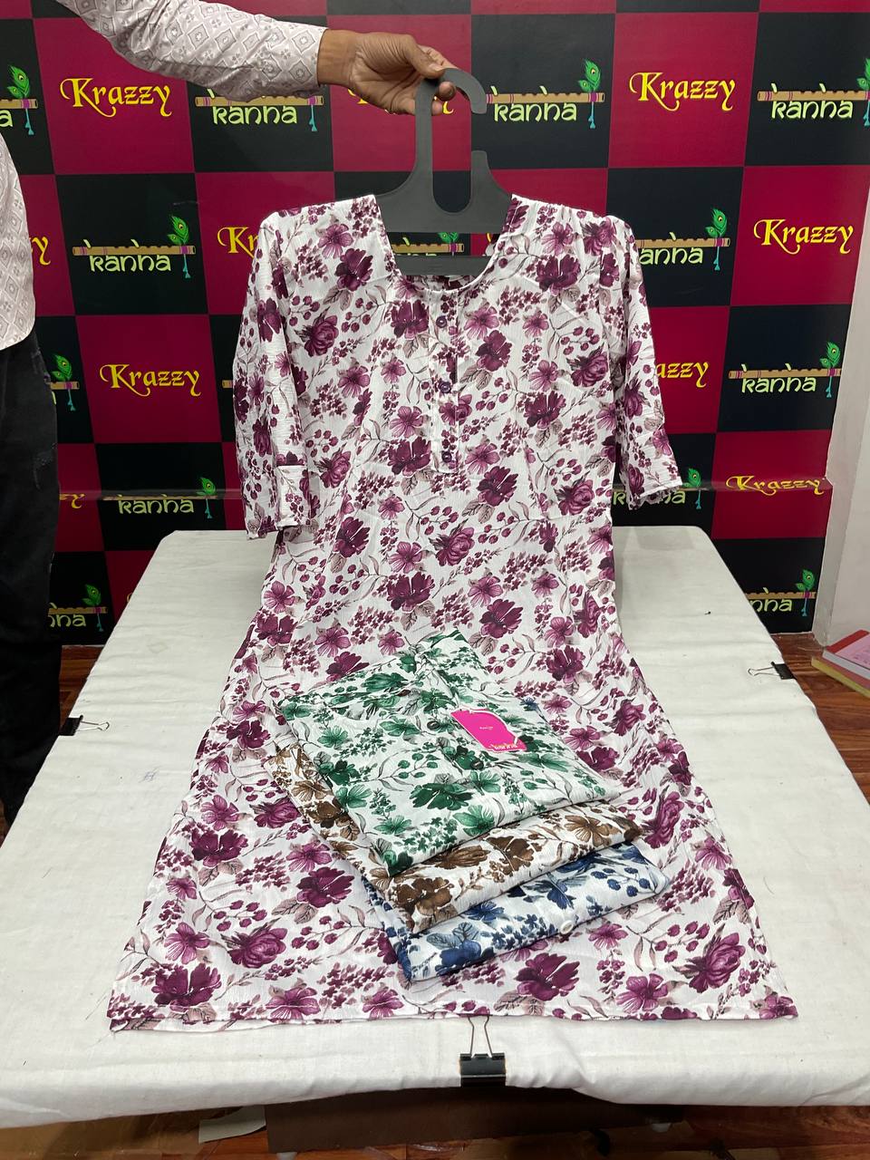 Offer 280625 Kanha Wrinkle Kurtis Wholesaler Gujarat