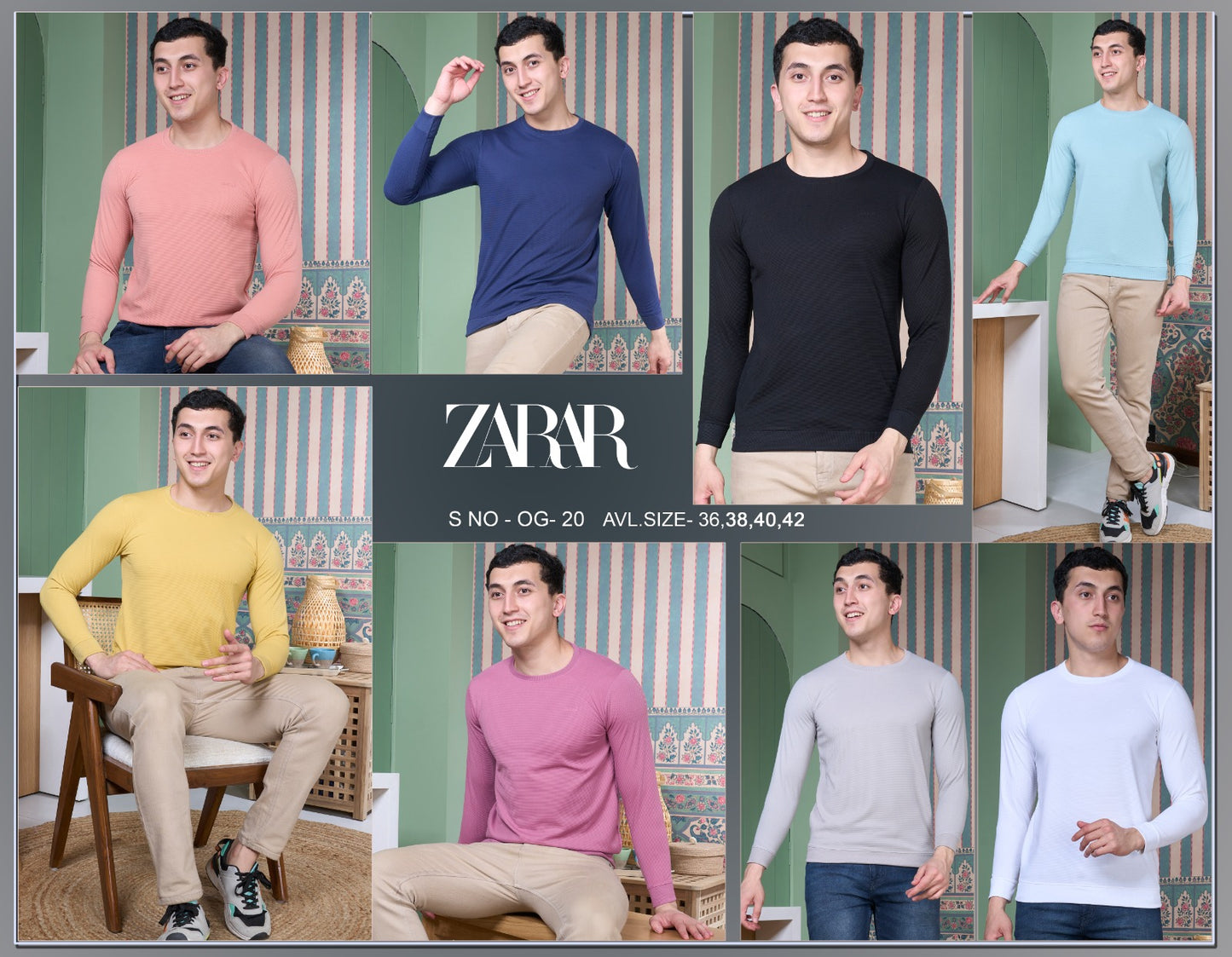 Og-20 Zarar Knit Mens Tshirts Supplier