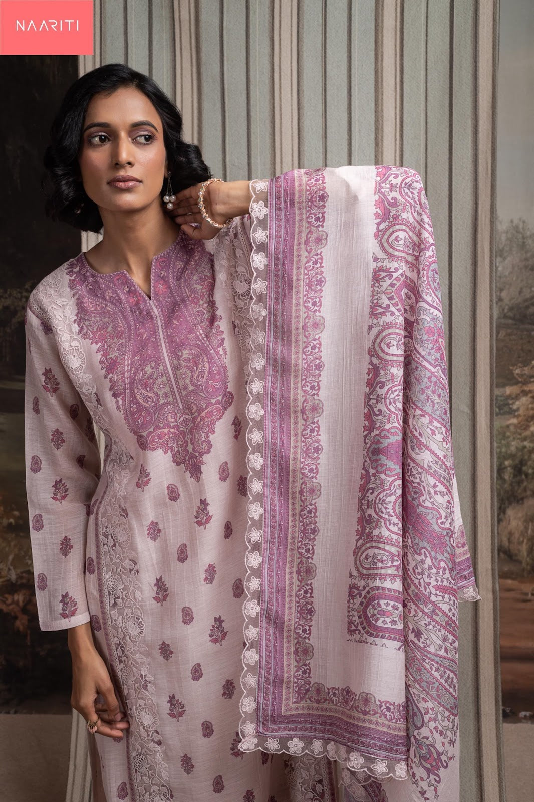 Ohara Naariti Mul Chanderi Pant Style Suits Wholesaler India
