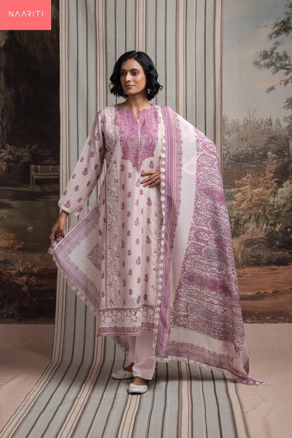Ohara Naariti Mul Chanderi Pant Style Suits Wholesaler India