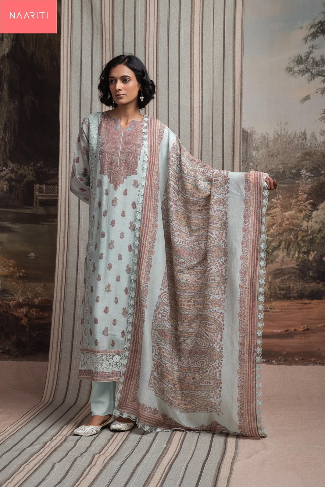 Ohara Naariti Mul Chanderi Pant Style Suits Wholesaler India