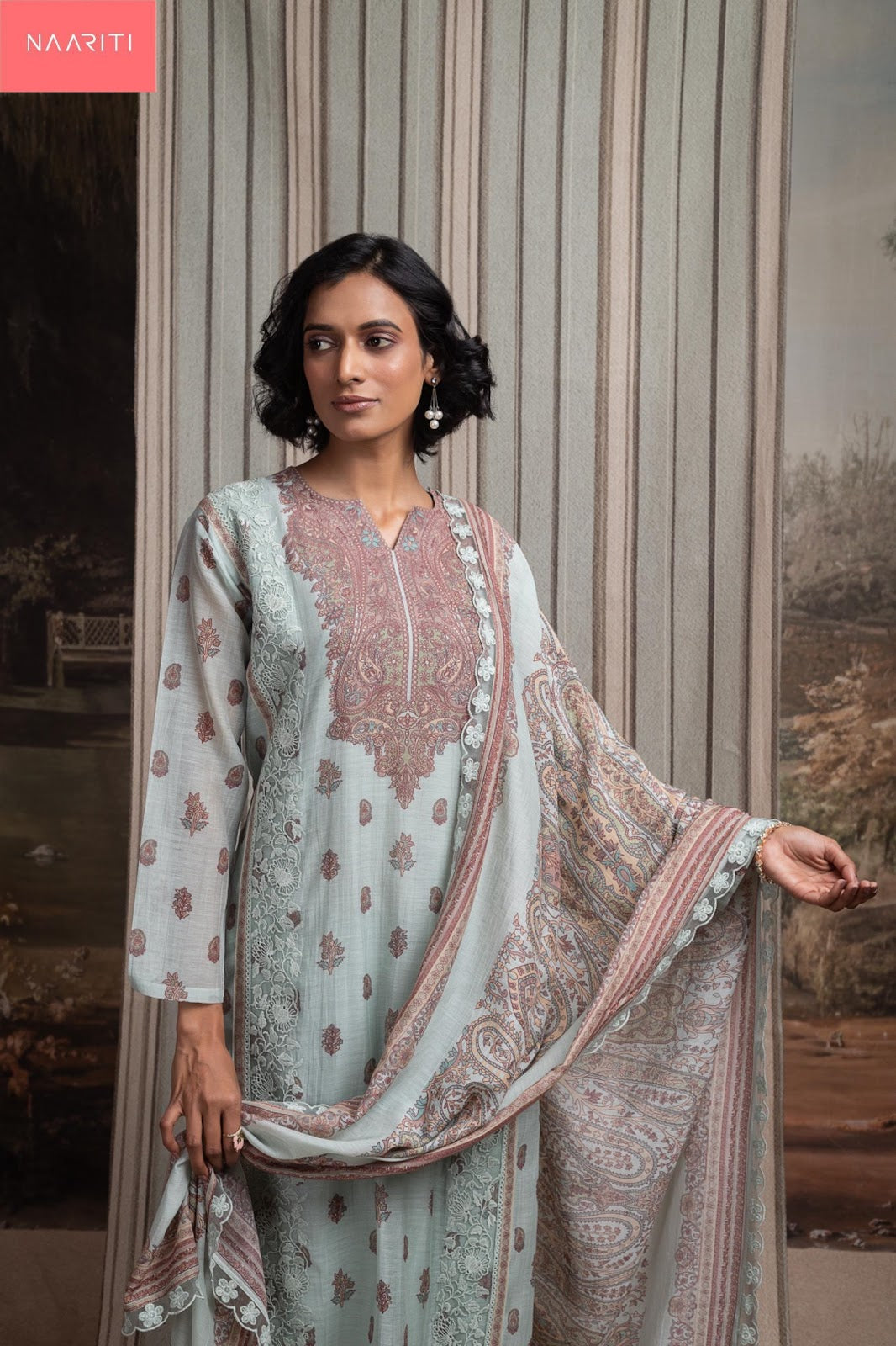 Ohara Naariti Mul Chanderi Pant Style Suits Wholesaler India