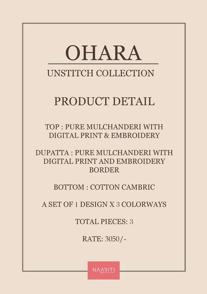Ohara Naariti Mul Chanderi Pant Style Suits Wholesaler India