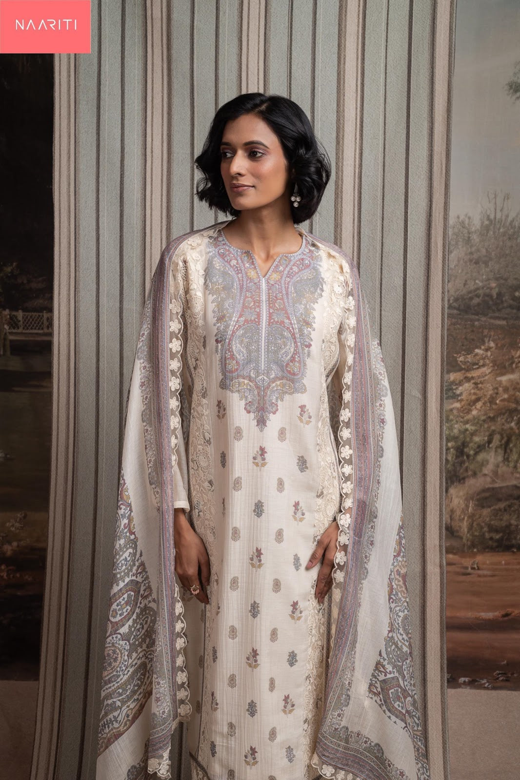 Ohara Naariti Mul Chanderi Pant Style Suits Wholesaler India