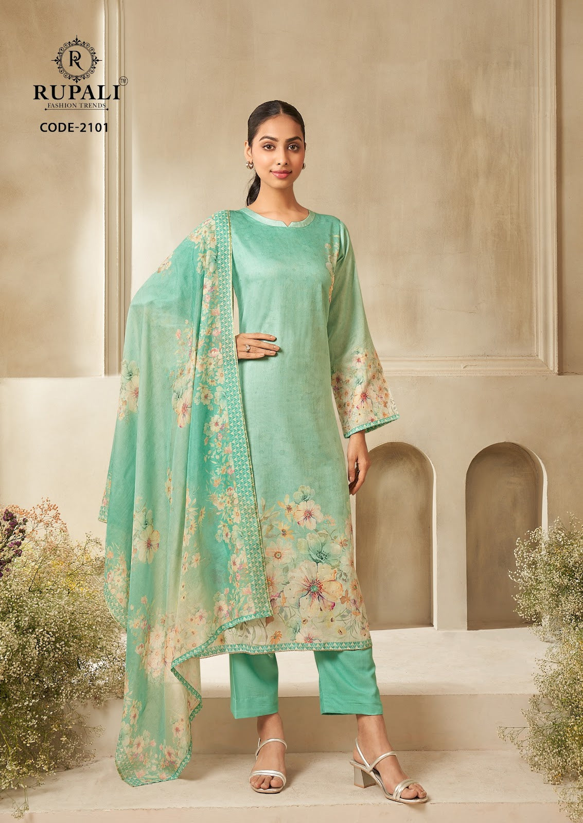 Ojasvi Rupali Jam Satin Pant Style Suits Manufacturer Ahmedabad