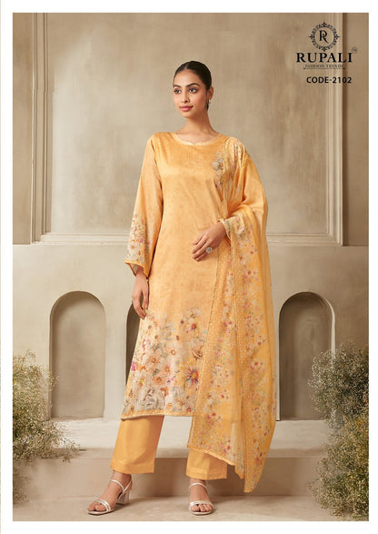 Ojasvi Rupali Jam Satin Pant Style Suits Manufacturer Ahmedabad