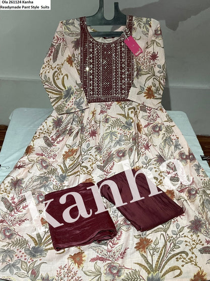 Ola 261124 Kanha Vetican Readymade Pant Style Suits Manufacturer Ahmedabad