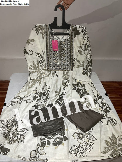 Ola 261124 Kanha Vetican Readymade Pant Style Suits Manufacturer Ahmedabad