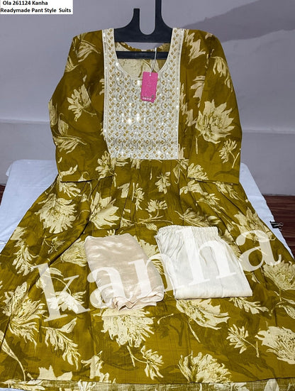 Ola 261124 Kanha Vetican Readymade Pant Style Suits Manufacturer Ahmedabad