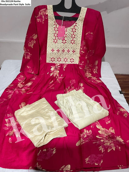 Ola 261124 Kanha Vetican Readymade Pant Style Suits Manufacturer Ahmedabad