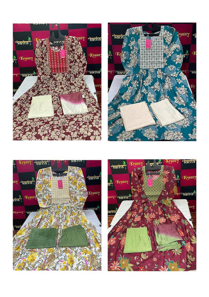 Ola With Pocket 080225 Kanha Vetican Readymade Pant Style Suits Wholesaler India