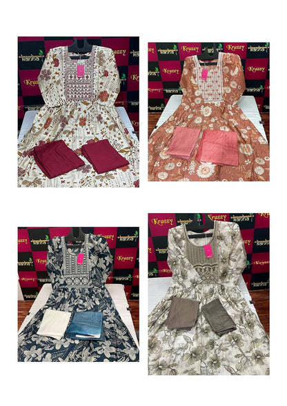 Ola With Pocket 080225 Kanha Vetican Readymade Pant Style Suits Wholesaler India