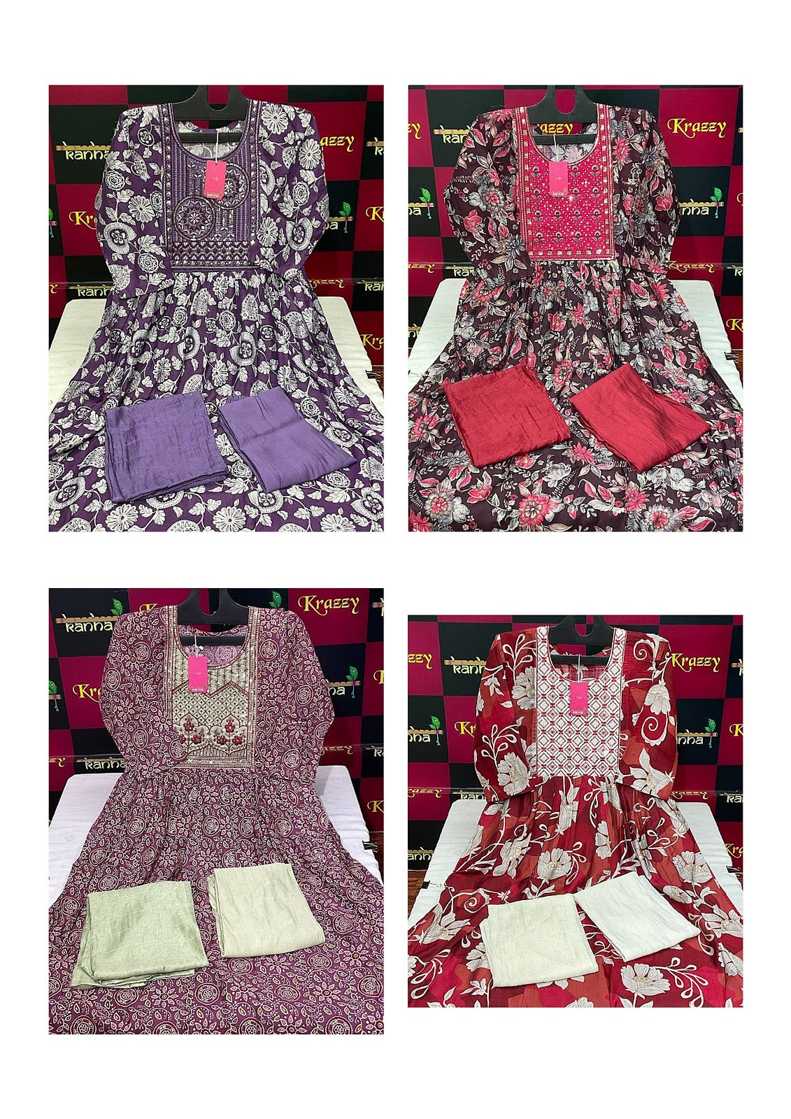 Ola With Pocket 080225 Kanha Vetican Readymade Pant Style Suits Wholesaler India